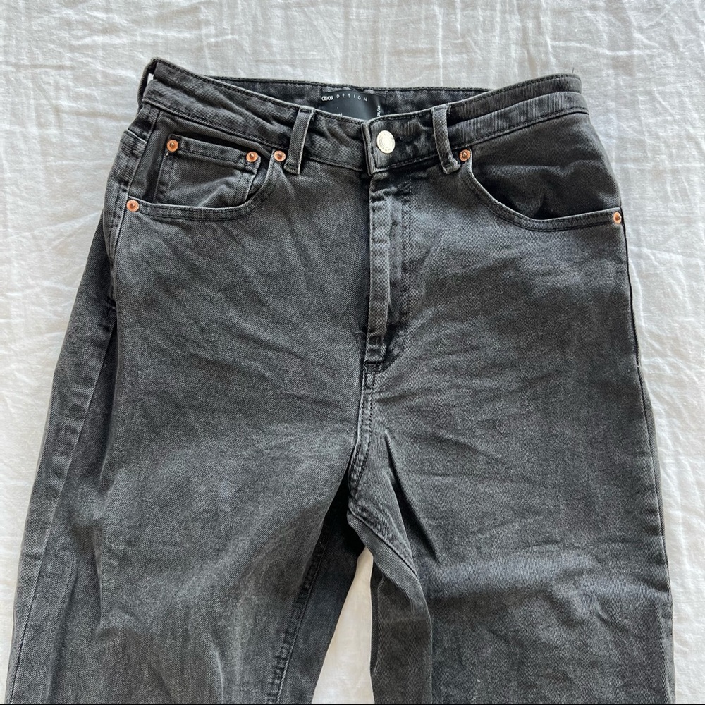 ASOS Washed Black Mom Jeans